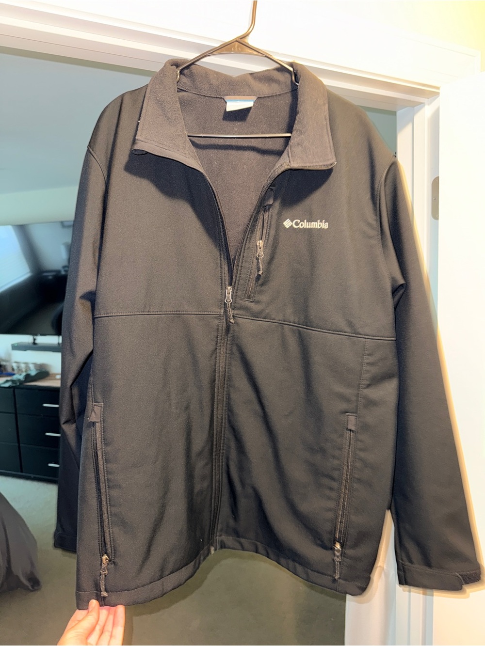 Columbia Black Lightweight Fleece Shirt Jacket